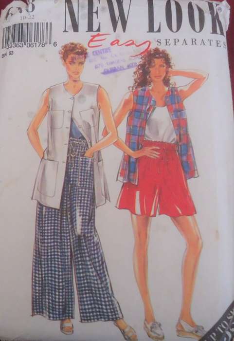 NEW LOOK PATTERNS 6178 STOPS-SHORTS-PANTS 7 SIZES IN ONE 10 - 22 -COMPLETE