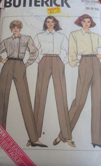 BUTTERICK 3474 PANTS SIZE 6-8-10 SEE LISTING