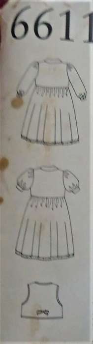 NEW LOOK PATTERNS 6611 GIRLS DRESS & BOLERO SIZES 3 - 8 YEARS COMPLETE-UNCUT-F/FOLDED