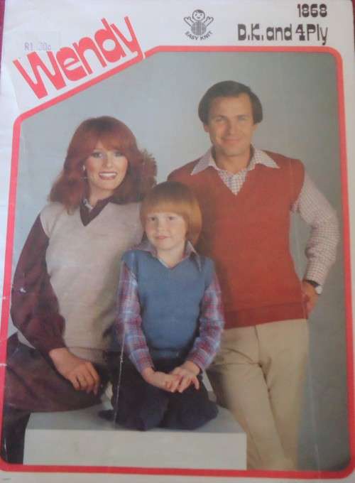 WENDY # 1868 FAMILY SLIPOVERS  SIZES 61 - 112 CM