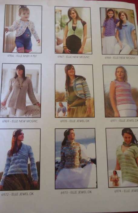 ELLE-#6874  KID`S WAISTCOATS KNITTING PATTERN SIZES - 82 CM - 132 CM AGES 2 - 12 YEARS