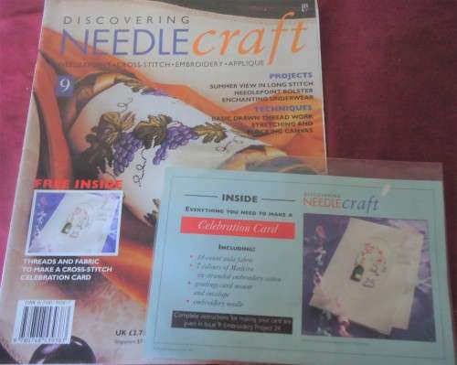 DISCOVERING NEEDLECRAFT 9 A4 INC PAGES OF PATTERNS PLUS TRANSFERS WITH GIFT