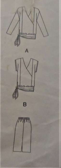 BUTTERICK 3874  TOP & SKIRT SIZE 8-10-12 COMPLETE- ZIPLOC BAG