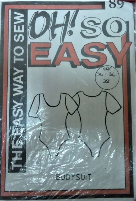 OH SO EASY PATTERN  #89 -BODY SUIT SIZE 34-36-38" COMPLETE