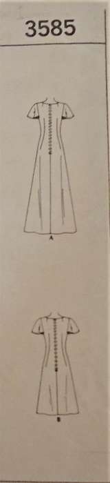 McCALLS 3585 DRESSWITH COWL NECKLINE SIZE 10 BUST 32 1/2"  COMPLETE