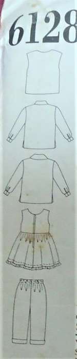 NEW LOOK PATTERNS 6128 KIDS WAISTCOAT-DRESS-PANTS SIZES 2-7 YEARS  COMPLETE