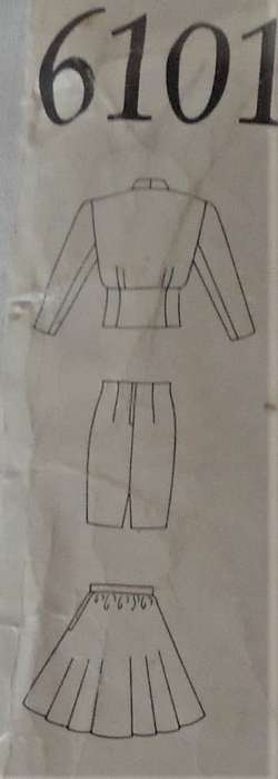 NEW LOOK PATTERNS 6101 COLLARED TOP & SKIRT SIZES 8-18 COMPLETE-ZIPLOC BAG