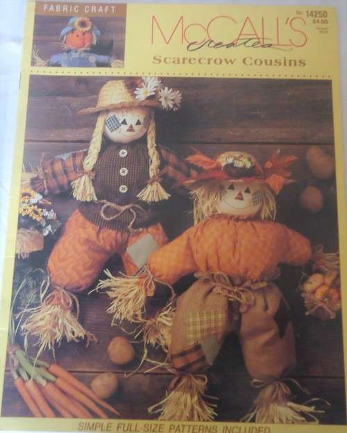 McCALLS  SCARECROW COUSINS FABRIC CRAFT - INCLUDES FULL SIZE PATTERNS
