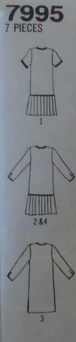 SIMPLICITY 7995 DRESS WITH /OUT PLEATED SKIRT SIZE P12-16 COMPLETE-UNCUT-F/FOLDED