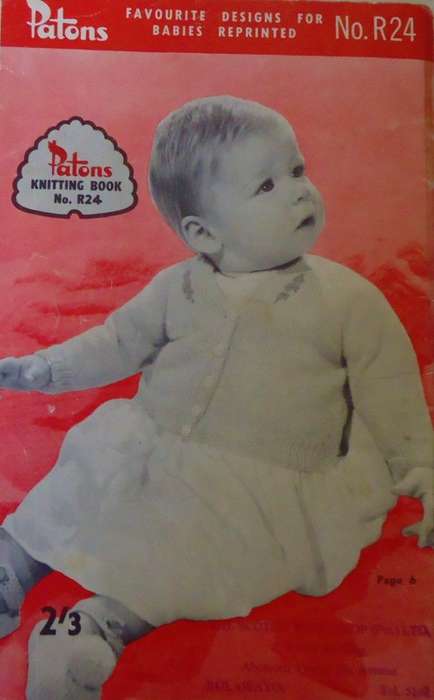 PATONS NO.R 24  KNITTING BOOK 68 A5 PAGES WITH TAPED SPINE