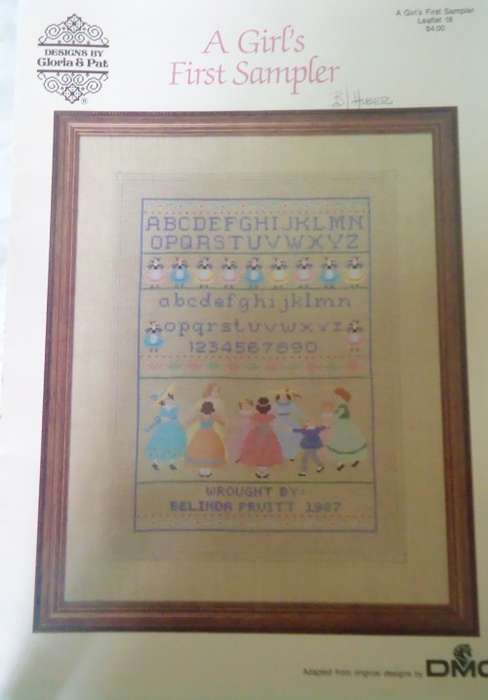 A GIRL`S FIRST SAMPLER -DESIGNS BY GLORIA & PAT 18 - 8 PAGES