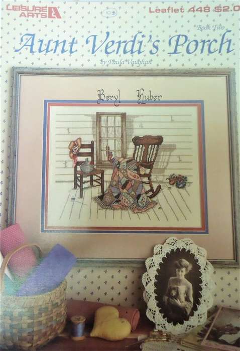 AUNT VERDI`S PORCH BY PAULA VAUGHAN BOOK 2 - LEISURE ARTS 448-4 PAGES