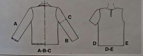 McCALLS 8828 SET OF SHIRT & TOPS SIZE D12-14-16 COMPLETE