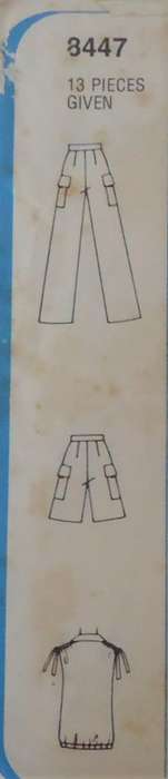 SIMPLICITY 8447 TOP-PANTS-SHORTS SIZES 14+ 16 BUST 92+ 97 CM COMPLETE-UNCUT-F/FOLDED