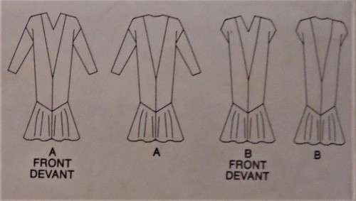 BUTTERICK 4325 VERY LOOSE FITTING PULLOVER DRESS SIZE 6-8-10 COMPLETE