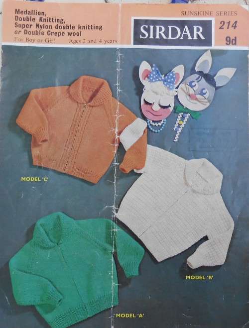 SIDAR NO 214 SUNSHINE SERIES - LUMBER JACKETS FR BOY OR GIRL SIZES AGE 2 - 4 YEARS