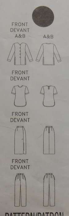 BUTTERICK 4582 JACKET-TOP-SKIRT-PANTS SIZE 12-14-16 COMPLETE