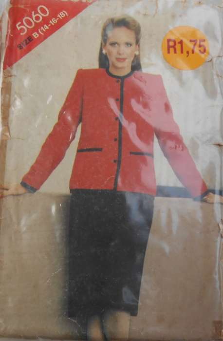BUTTERICK 5060 JACKET & SKIRT SIZE 14-16-18 COMPLETE-ZIPLOC BAG