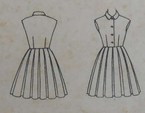 VINTAGE McCALLS 4016 GIRLS DRESS SIZE 6 YEARS COMPLETE-UNCUT-F/FOLDED