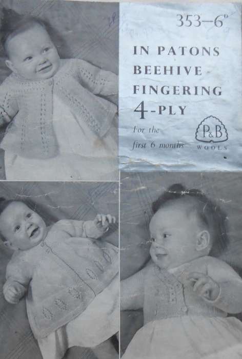 P&B  # 353  4 PLY BEEHIVE FINGERING- FOR THE FIRST SIX MONTHS