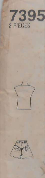 SIMPLICITY 7395  PULLOVER TOP & PULL ON SHORTS SIZE N 10-12-14 COMPLETE