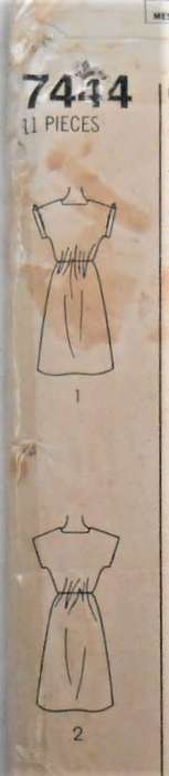 SIMPLICITY 7444 PULLOVER DRESS SIZE N 10-12-14 COMPLETE