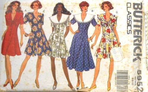 BUTTERICK 5952 DRESS & CULOTTE DRESS SIZE 6-8-10 COMPLETE