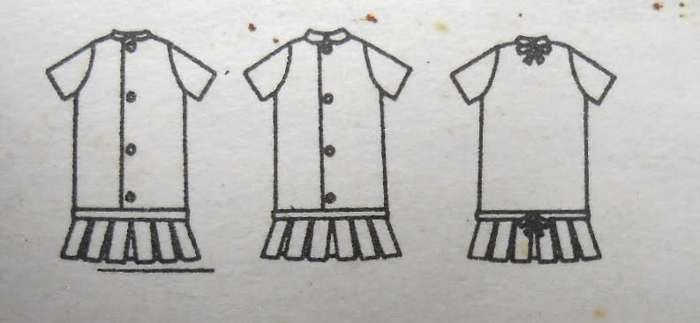 VINTAGE BUTTERICK 3452 ONE PIECE DRESS SIZE 3 YEARS BREAST 22 COMPLETE
