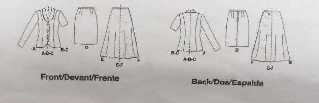 McCALLS M4367 TOPS & SKIRTS IN 2 LENGTHS SIZE 10-12-14-16 SEE LISTING