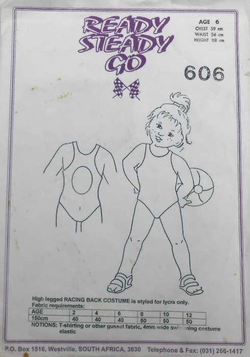 READY STEADY GO 606  RACING BACK COSTUME SIZE AGE 2 CHEST 51 CM COMPLETE
