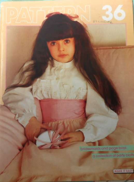 MAKE IT EASY PATTERN NUMBER  36 -PARTY POPPETS-MACHINE SMOCKED DRESS+ HEAD-DRESS COMPLETE-UNCUT
