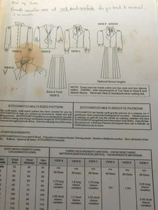 STITCHWITCH M601 CLASSIC CO-ORDINATES DOR EVERY WOMAN - BLOUSES & PLEATED SKIRTS SIZE 6-22