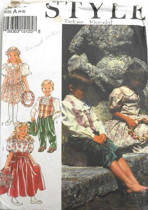 STYLE 2426 CHILDREN BRIDAL SEPARATES-BLOUSES-SKIRT-PANTS-WAISTCOAT SIZE 4 - 9 YEAR-COMPLETE-PART CUT