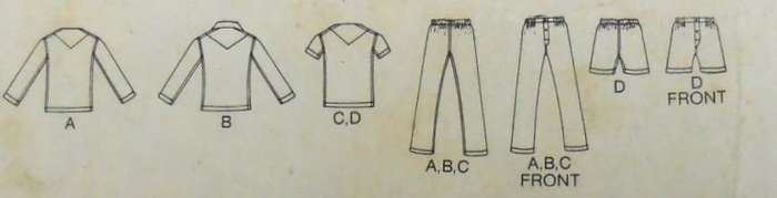BUTTERICK  5737 BOYS PJS SIZE 12 YEARS COMPLETE