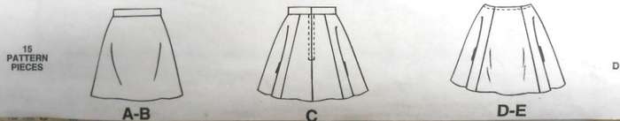McCALLS 7841 GIRLS SKIRTS SIZE4-5-6 YEARS COMPLETE-UNCUT-F/FOLDED-ZIPLOC