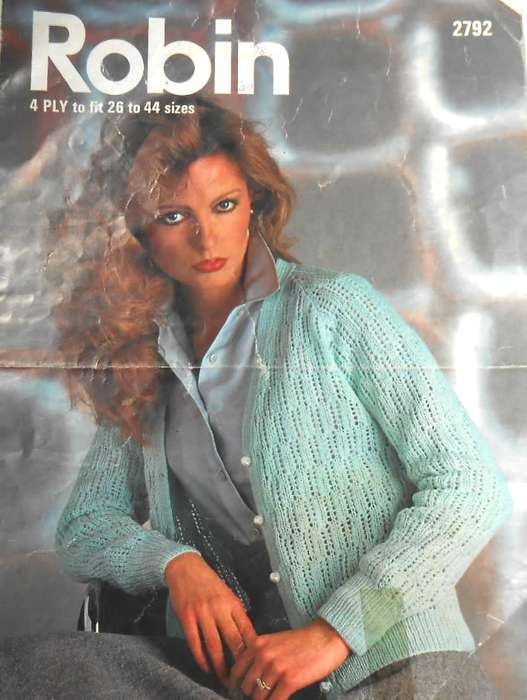 ROBIN 2792 CARDIGAN  SIZE 26-44 CHEST