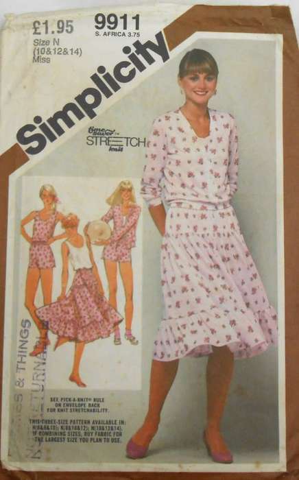 SIMPLICITY 9911  SKIRT & BLOUSE SIZE 10-12-14 SEE LISTING