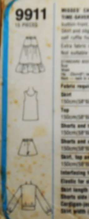 SIMPLICITY 9911  SKIRT & BLOUSE SIZE 10-12-14 SEE LISTING