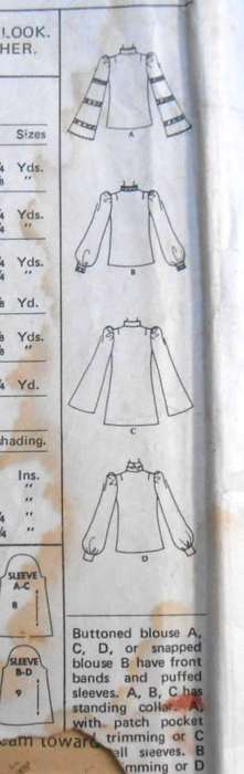McCALLS 3350 BLOUSE SIZE 14 BUST 36 COMPLETE-ZIPLOC