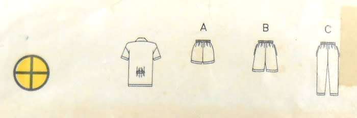 BUTTERICK 6453 SHIRT-SHORTS-PANTS SIZE P-S-M (6-14)  COMPLETE-CUT TO MEDIUM 12-14