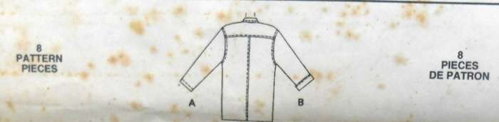 McCALLS 6103 UNLINED JACKET SIZE 12-14-16 COMPLETE-UNCUT-F/FOLDED