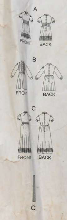 VOGUE 2453 GIRLS DRESS & CUMMERBUND SIZE 5 YEARS COMPLETE-ZIPLOC