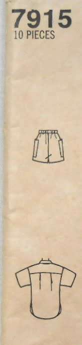 SIMPLICITY 7915 GIRLS SHIRT & PULL ON SHORTS SIZE 7-8-10 YEARS COMPLETE-UNCUT-F/FOLDED