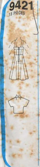 SIMPLICITY 9421 FITTED SUNDRESS-UNLINED BOLERO  SIZE 14 BUST 92 CM COMPLETE