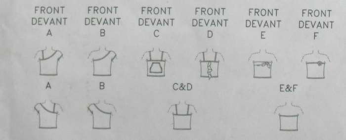 BUTTERICK B4506 SEMI FITTED TOP WITH VARIATIONS  SIZE 12-14-16 COMPLETE-CUT TO 16