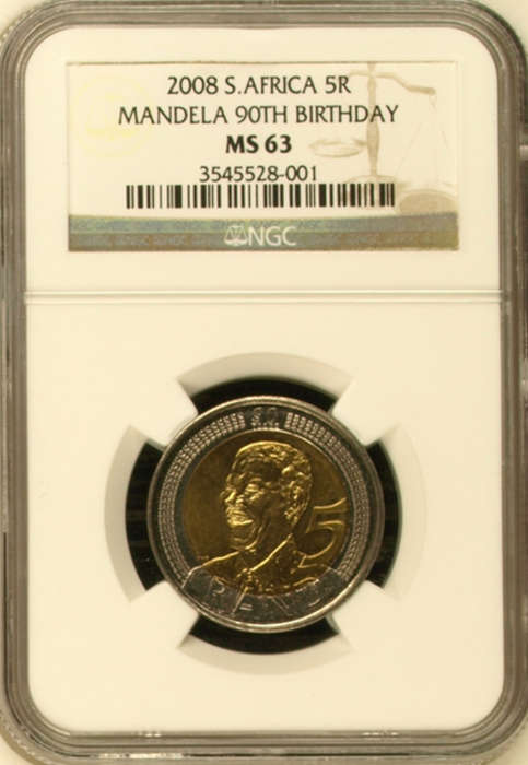 MS63 - 1 X AVAILABLE - NGC GRADED COIN 2008 R5 B-DAY COINS