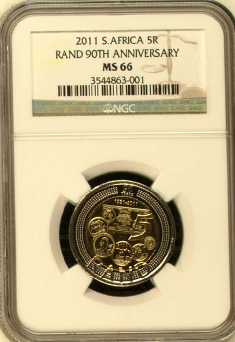 CACBERG IS FIRST ON BOB WITH NGC GRADED MS66 - 90th ANNIVERSARY - SARB "10 AVAILABLE" bid per coin