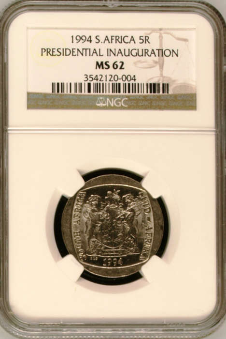 5 x MS62 - NGC GRADING - 1994 INAUGURATION R5 COIN - bid per coin