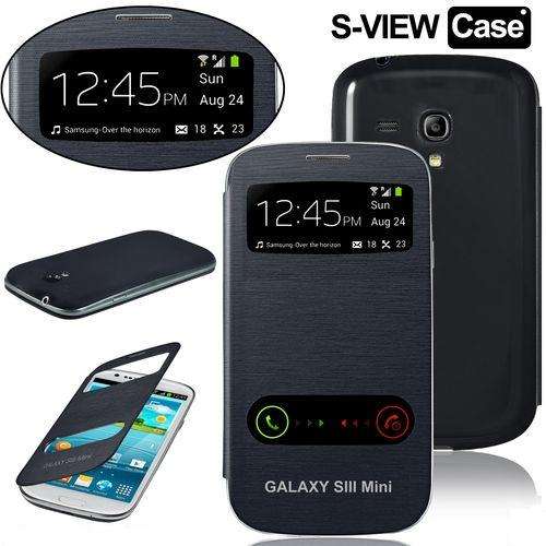 S View case for Samsung Galaxy S3 Mini - Navy + screen protector