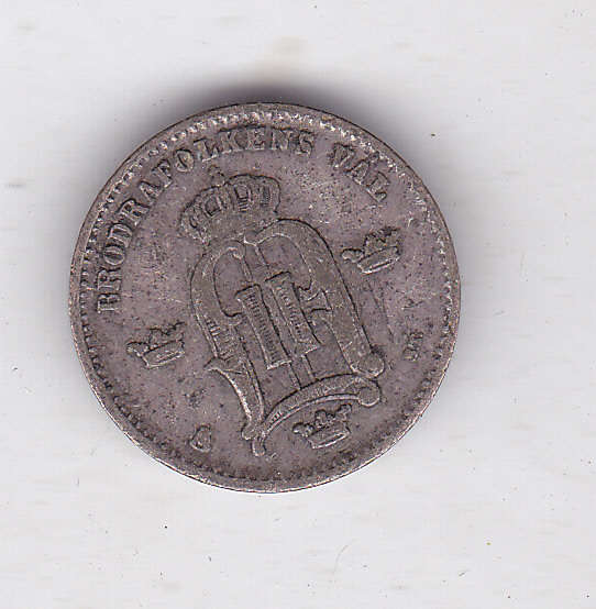 SWEDEN 10 ORE 1874 CAT VALUE VF=$20